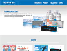 Tablet Screenshot of mono-vision.com